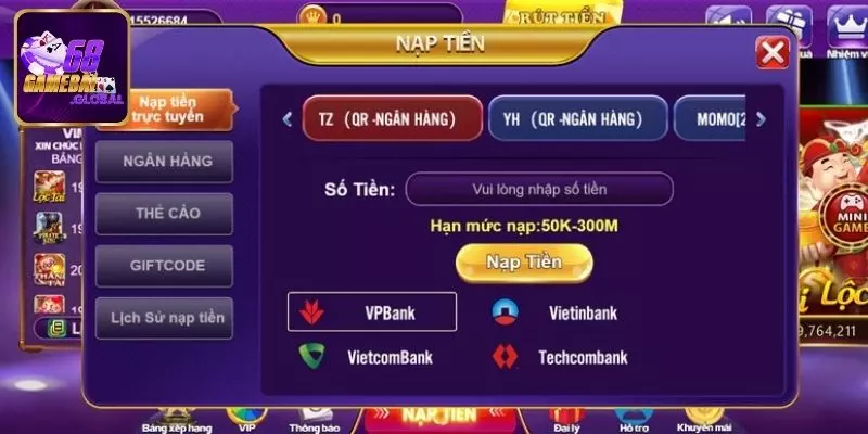 Chọn phương thức phù hợp tại cổng game