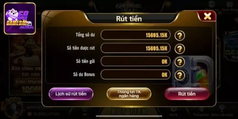 Tuân thủ các quy định rút tiền 68 game bài 